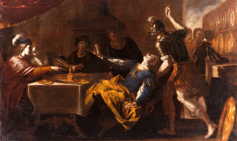 The Banquet of Absalom attributed to Niccolò de Simone around 1650